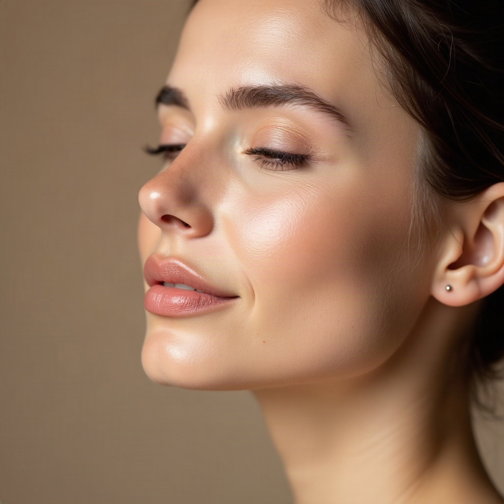 Clear, even-toned facial skin after laser vein treatment at Crave Med Spa