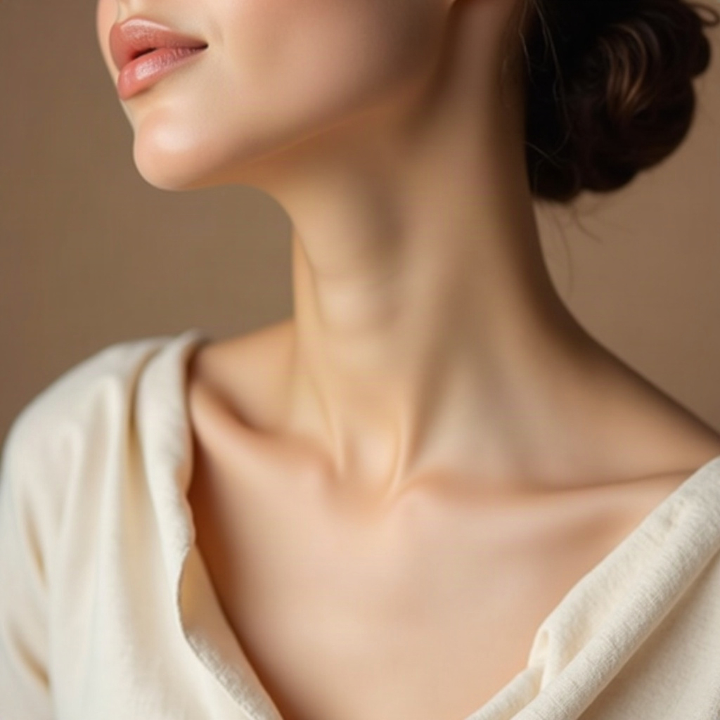 Smooth, even-toned neck after an IPL photofacial at Crave Med Spa