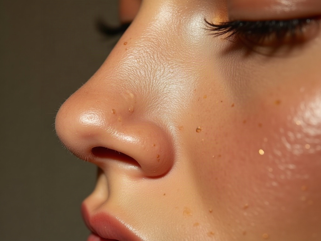 Skin texture where enlarged pores are treated with microneedling at Crave Med Spa