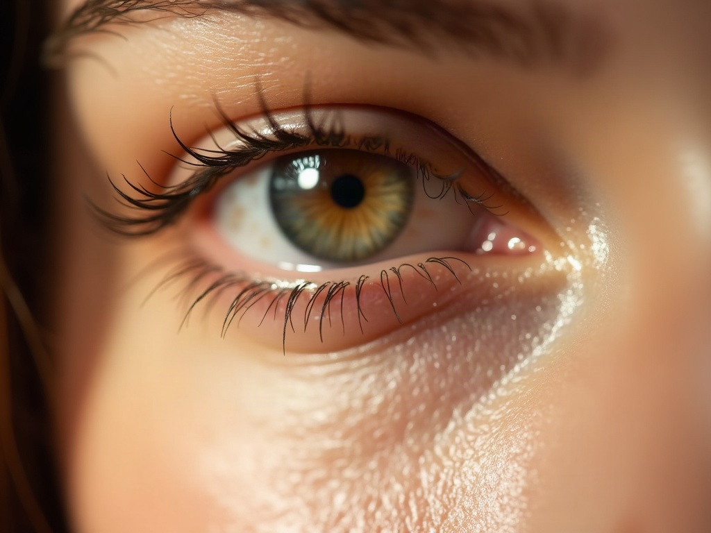 Fine lines around the eye area treated with microneedling and PRP at Crave Aesthetics