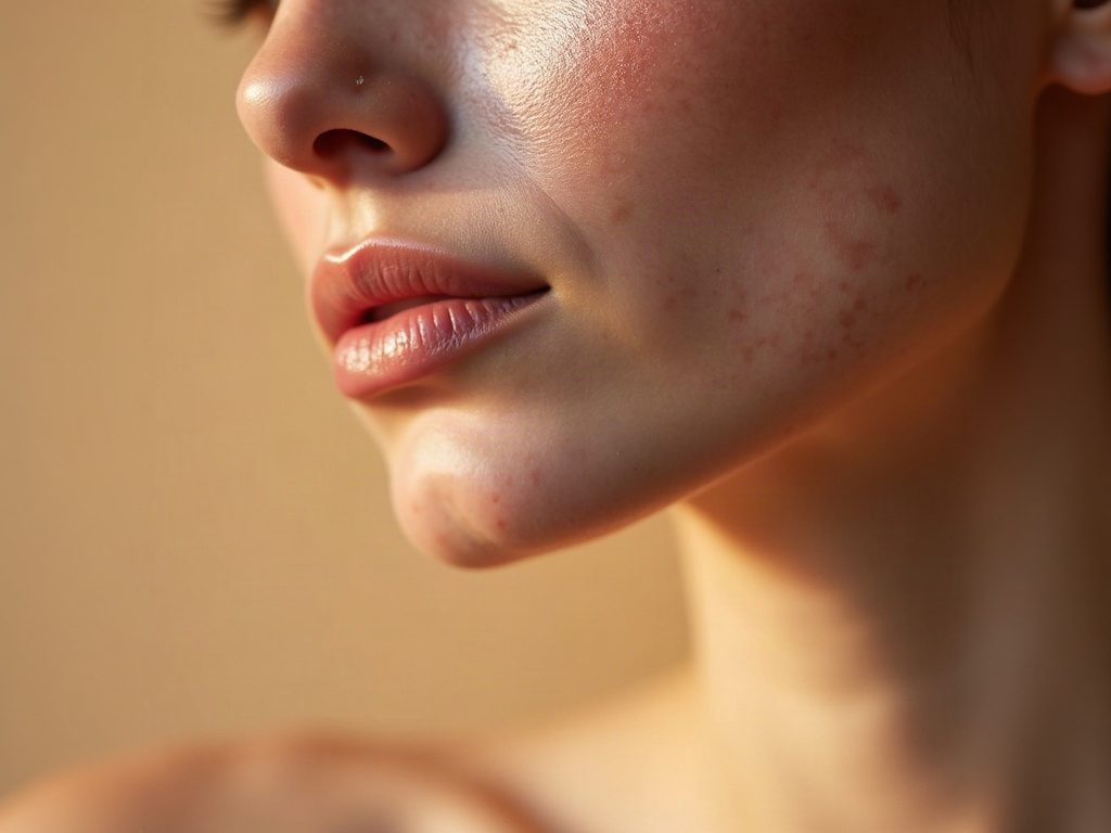 Patchy, uneven skin tone treated with microneedling and PRP at Crave Aesthetics