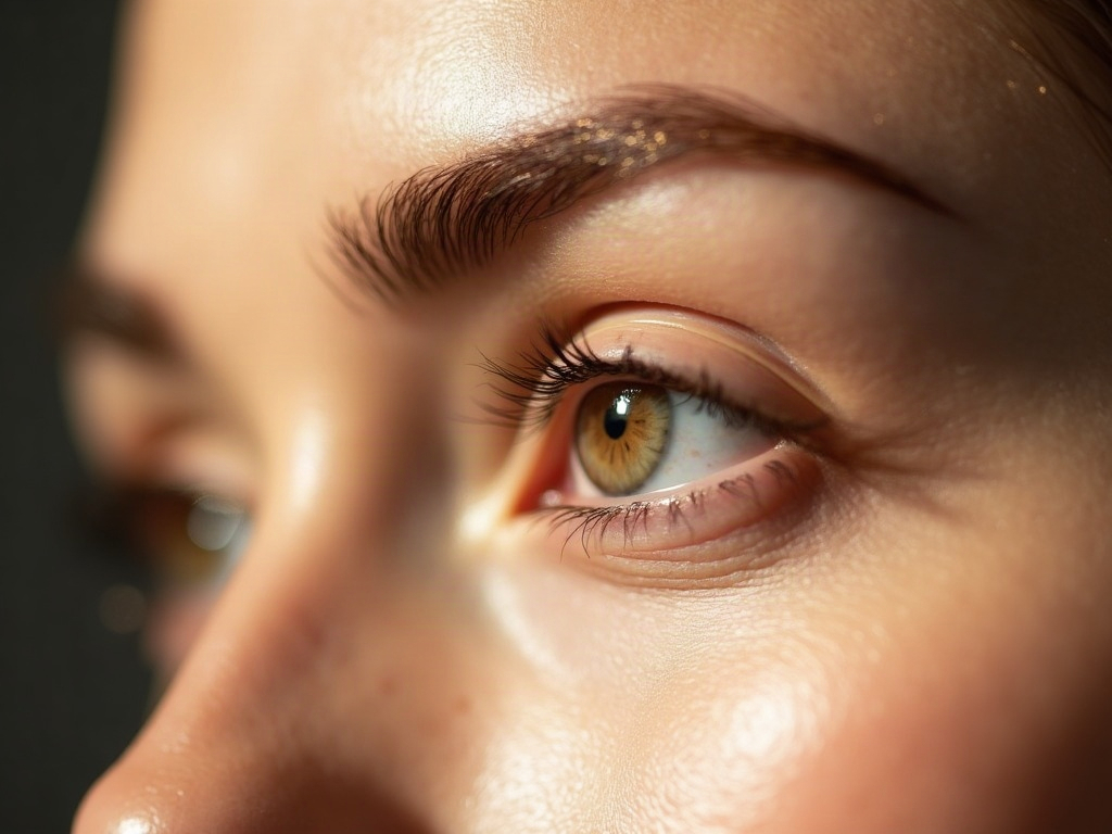 Expression lines around the eye area, treated at Crave Med Spa